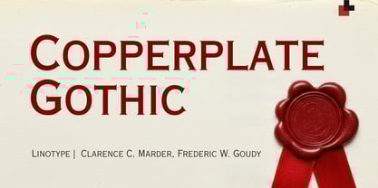 Copperplate Gothic Font Poster 1